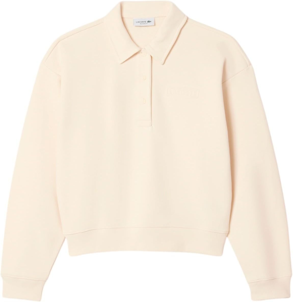 image:imageLacoste Womens Polo Collar SweatshirtOffwhite