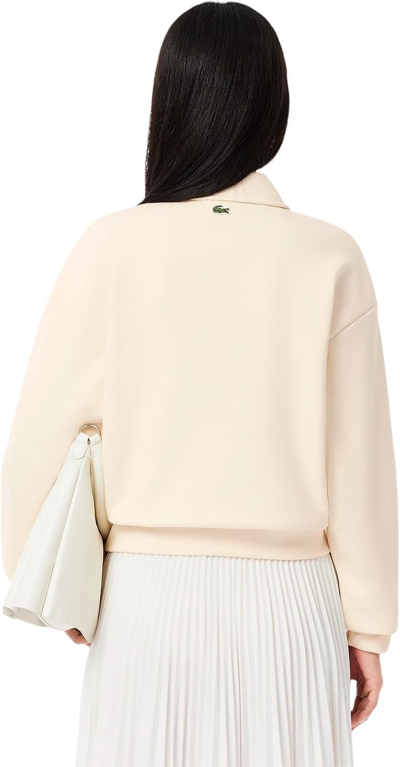 image:imageLacoste Womens Polo Collar SweatshirtOffwhite