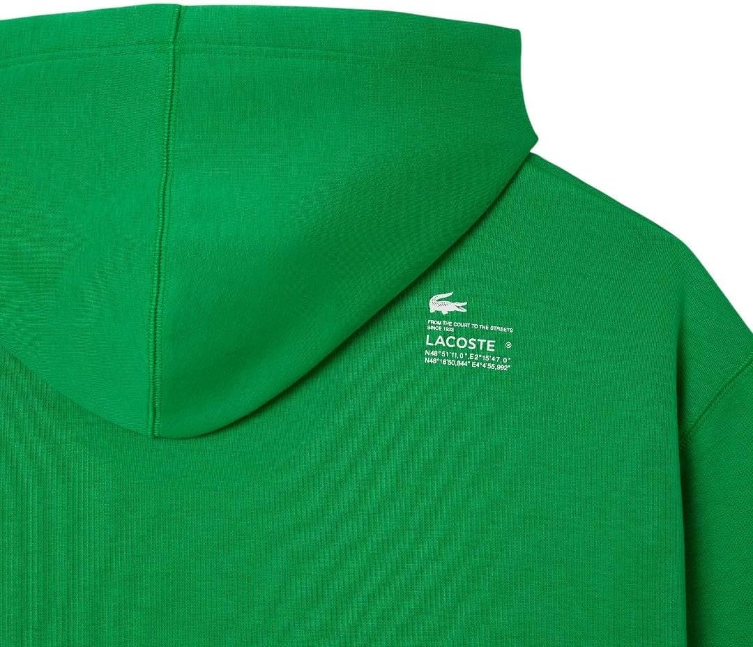 image:imageLacoste Womens Short Cut Cotton HoodieGreen