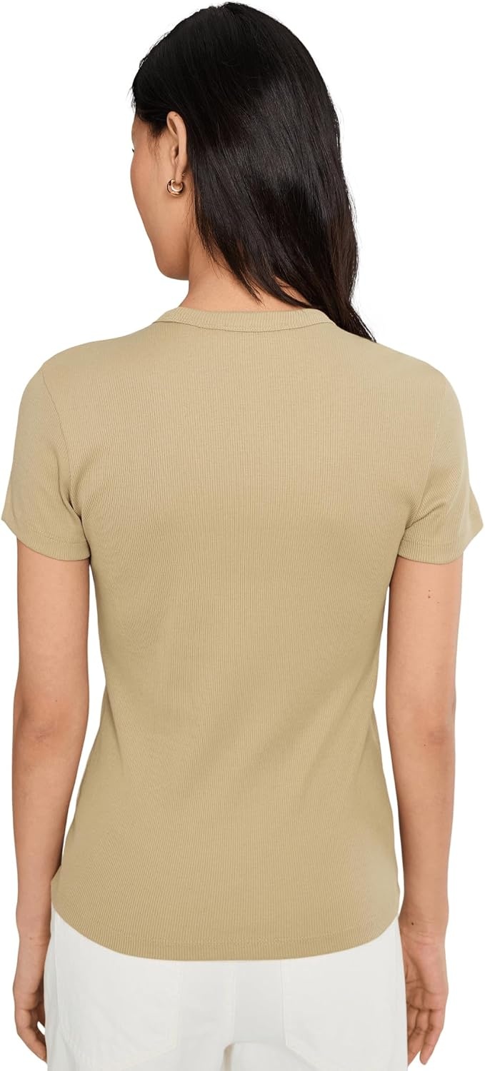 image:imageLacoste Womens Slim Fit Ribbed Cotton TshirtViennese