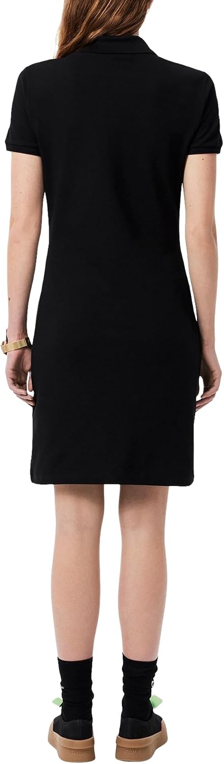 image:imageLacoste Womens Slim Fit Stretch Petit Piqu Polo DressBlack
