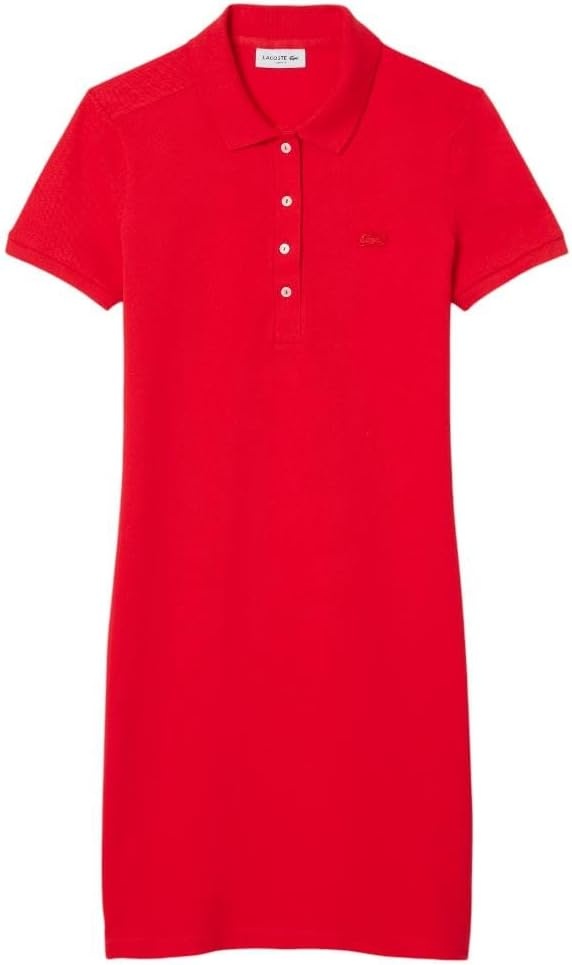 image:imageLacoste Womens Slim Fit Stretch Petit Piqu Polo DressGrenadine