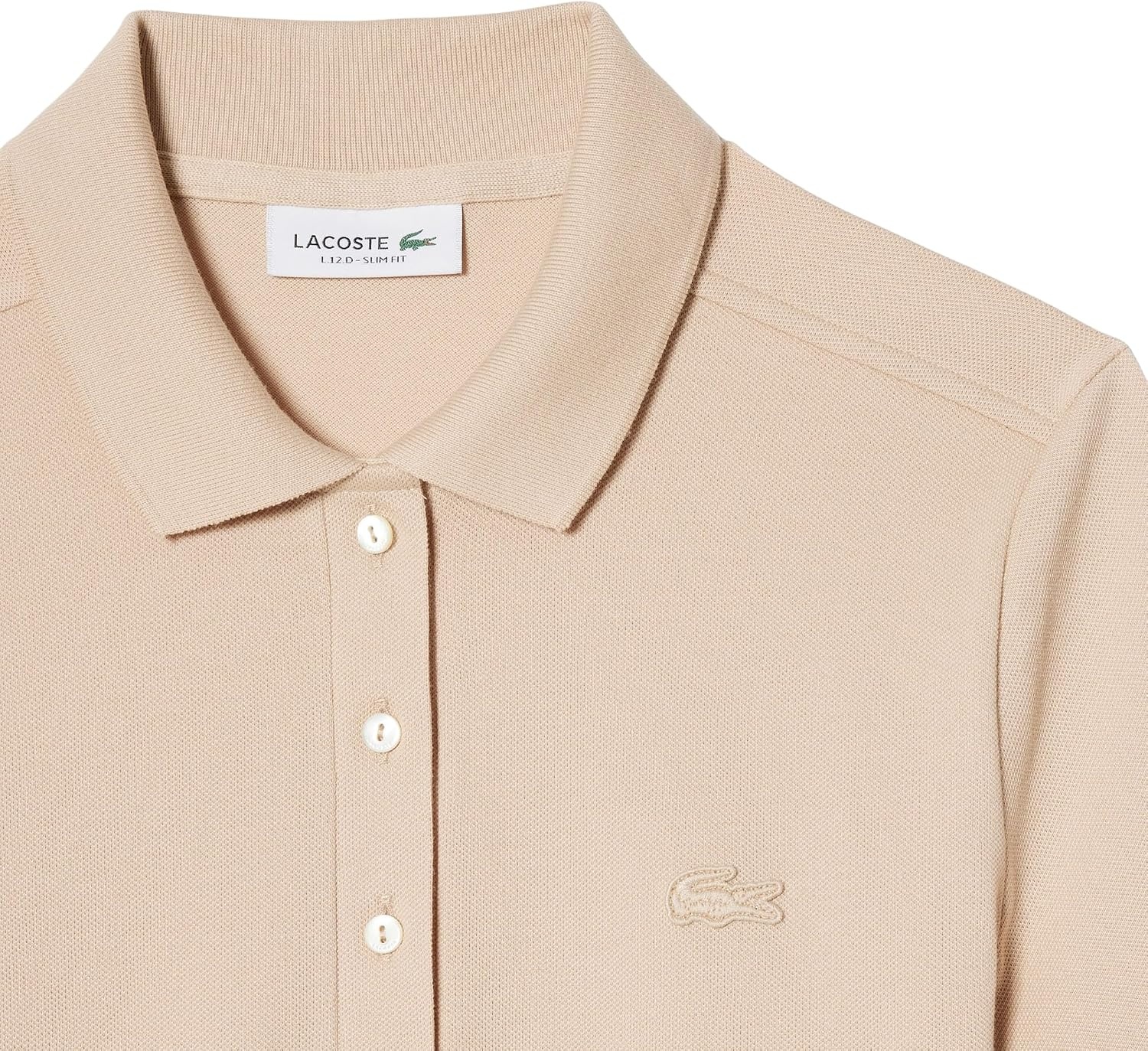 image:imageLacoste Womens Slim Fit Stretch Petit Piqu Polo DressLionne