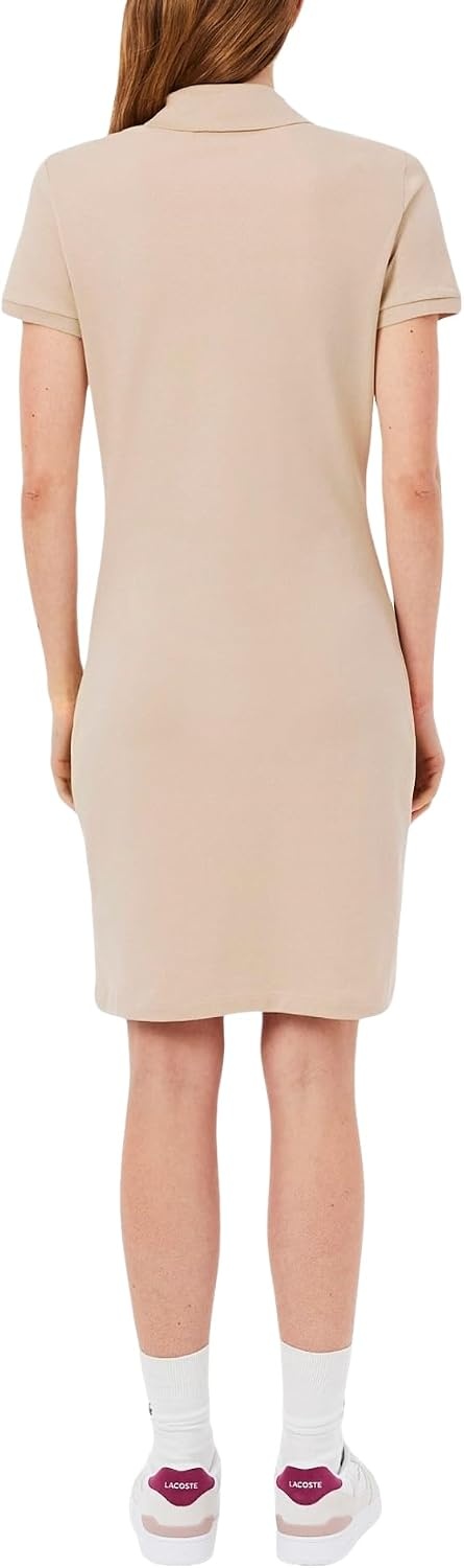 image:imageLacoste Womens Slim Fit Stretch Petit Piqu Polo DressLionne