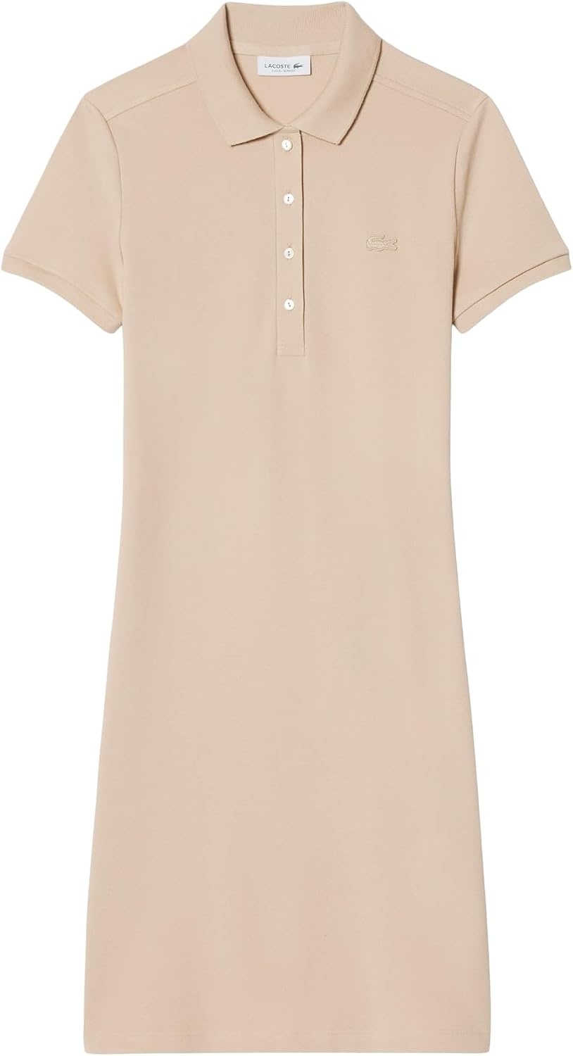 image:imageLacoste Womens Slim Fit Stretch Petit Piqu Polo DressLionne