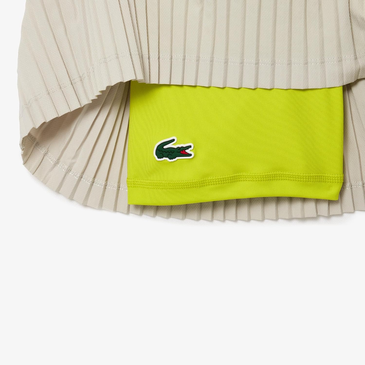 image:imageLacoste Womens Sport Ultra Dry Tennis Dress with Removable LinerHammamWhiteFirefly