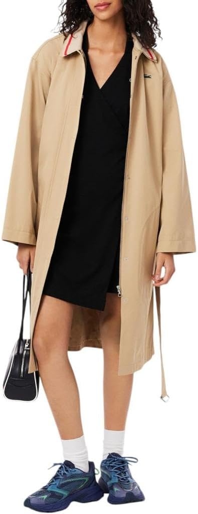 image:imageLacoste Womens Stretch Mini Pique Wrap DressBlack