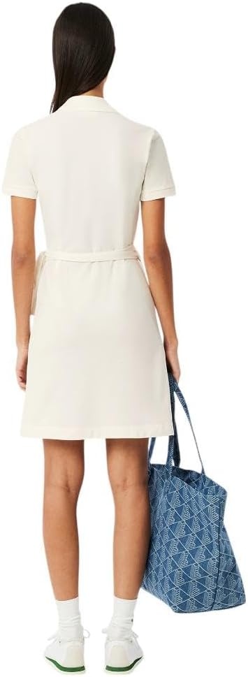 image:imageLacoste Womens Stretch Mini Pique Wrap DressFlour
