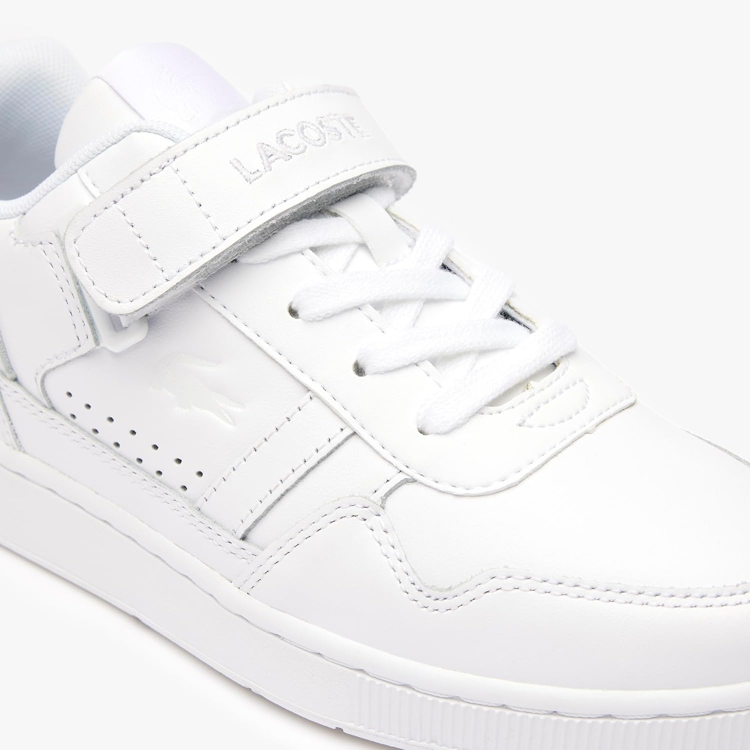 image:imageLacoste Womens TClip Velcro Leather SneakerWhiteWhite