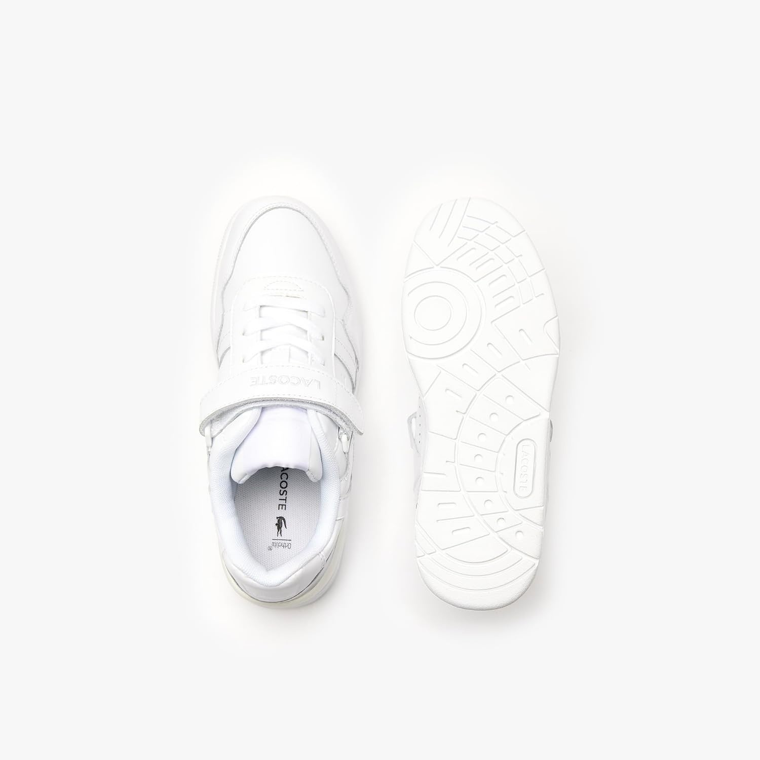 image:imageLacoste Womens TClip Velcro Leather SneakerWhiteWhite