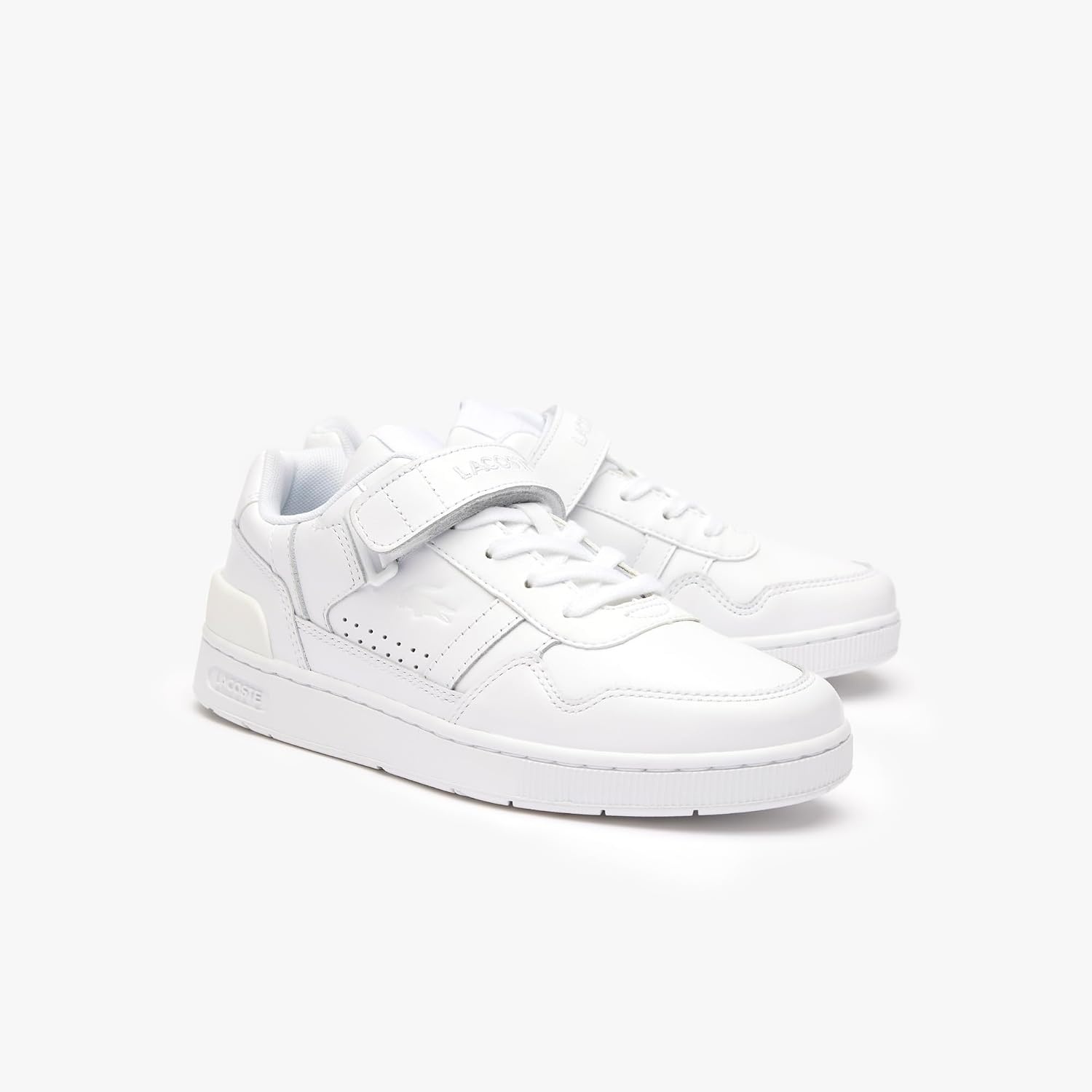 image:imageLacoste Womens TClip Velcro Leather SneakerWhiteWhite