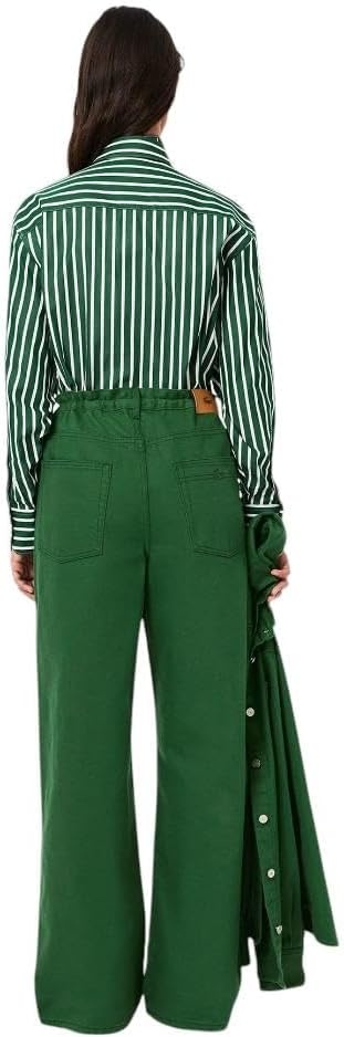 image:imageLacoste Womens Wide Fit Denim JeansGreen