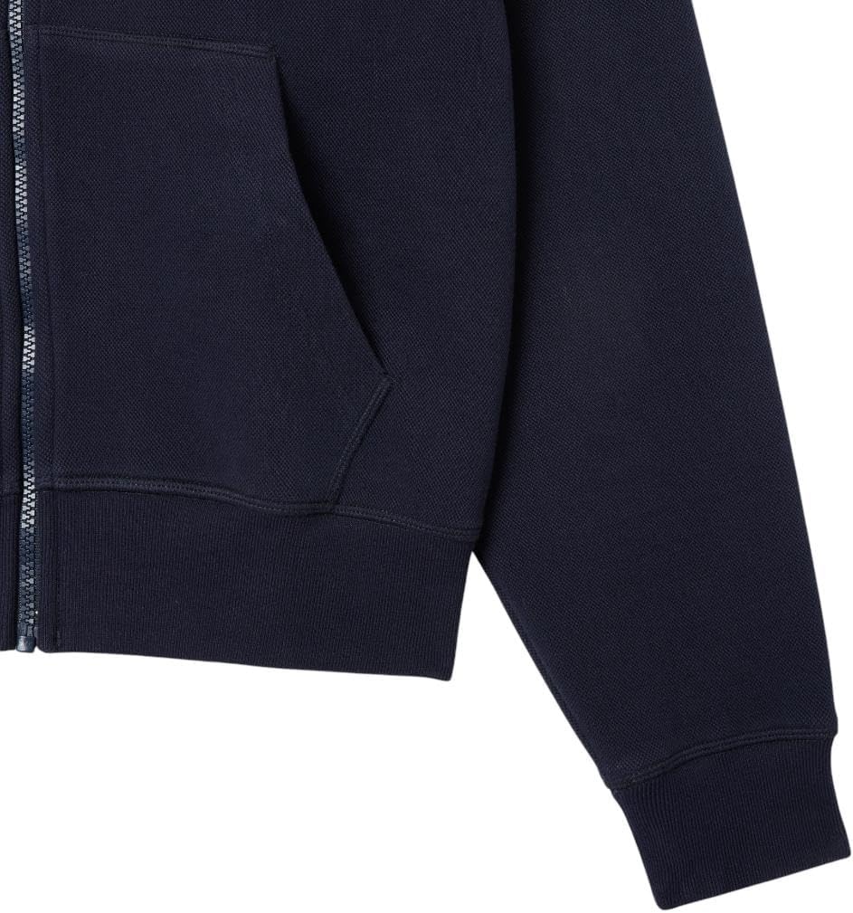 image:imageLacoste Womens Zipup Pique HoodieMidnight Blue