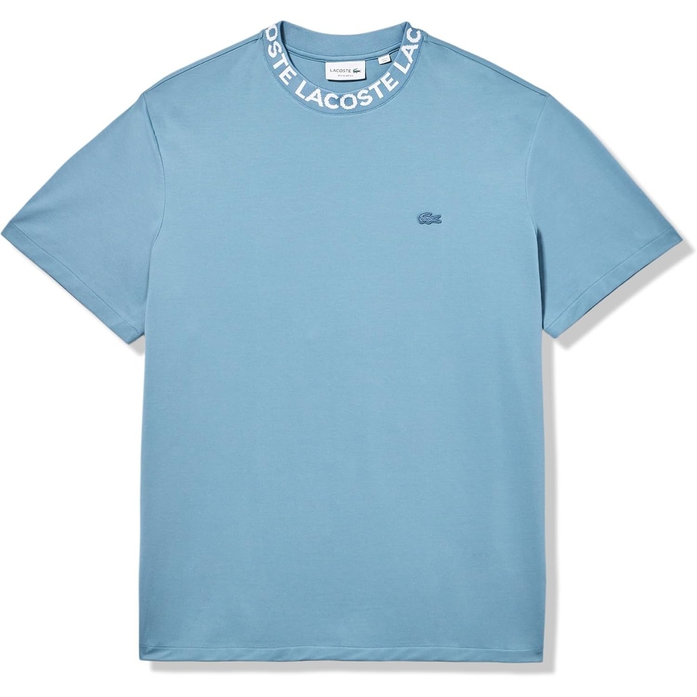 image:imageLacoste Cotton Jersey Signature Print TShirtLimestone