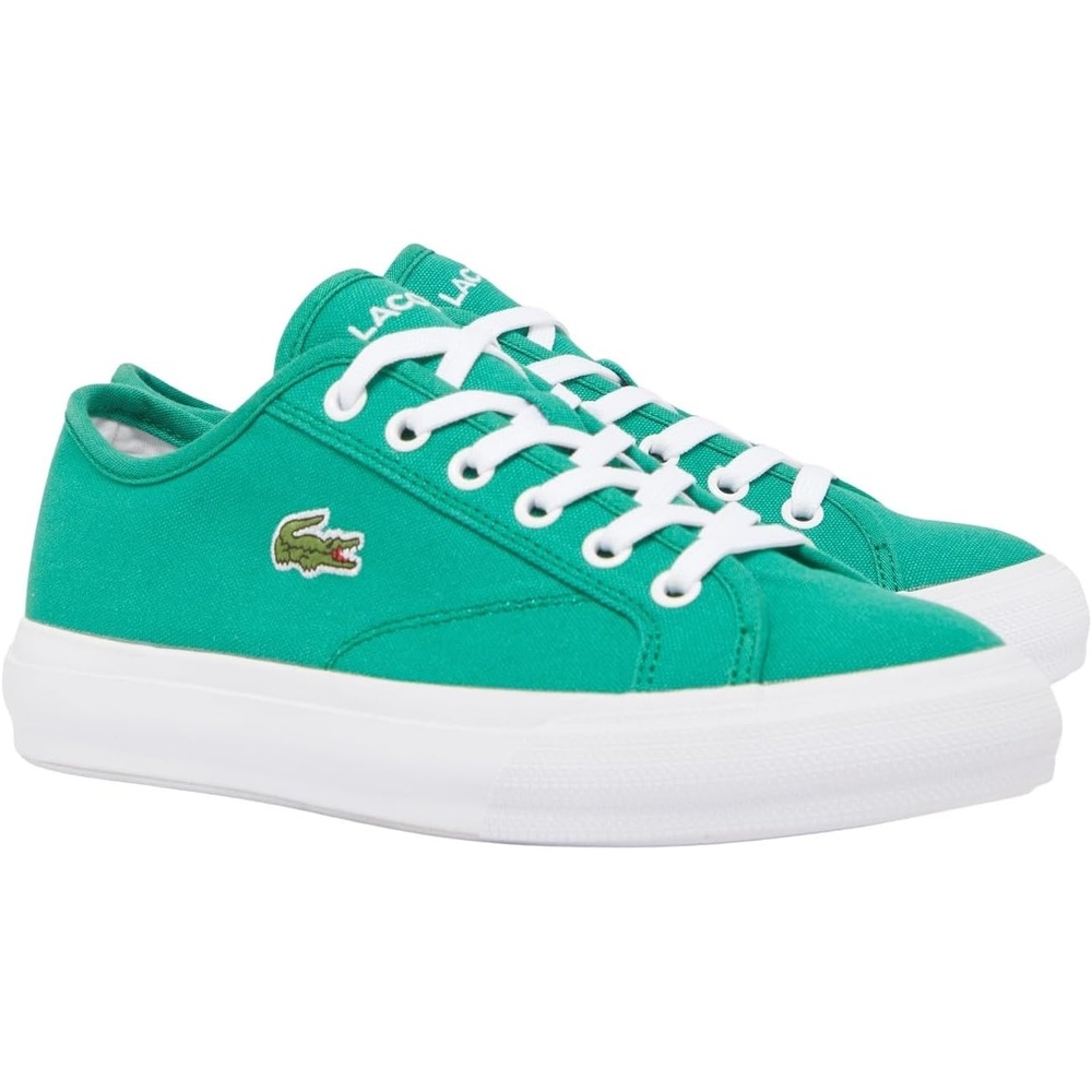 image:imageLacoste Juniors Backcourt SneakersDark Ginger GreenNavy Blue 10