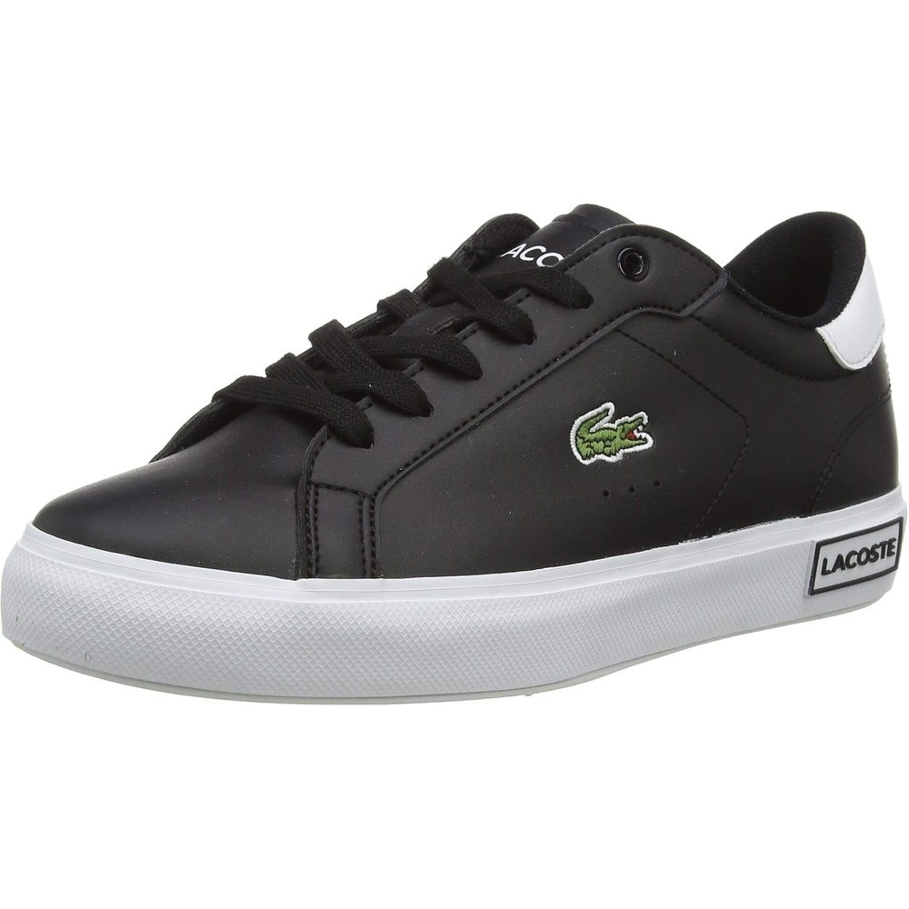 image:imageLacoste Juniors Powercourt SneakersBlack Schwarz Weiss 312