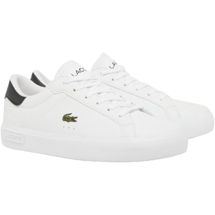 image:imageLacoste Juniors Powercourt SneakersWhite  Black