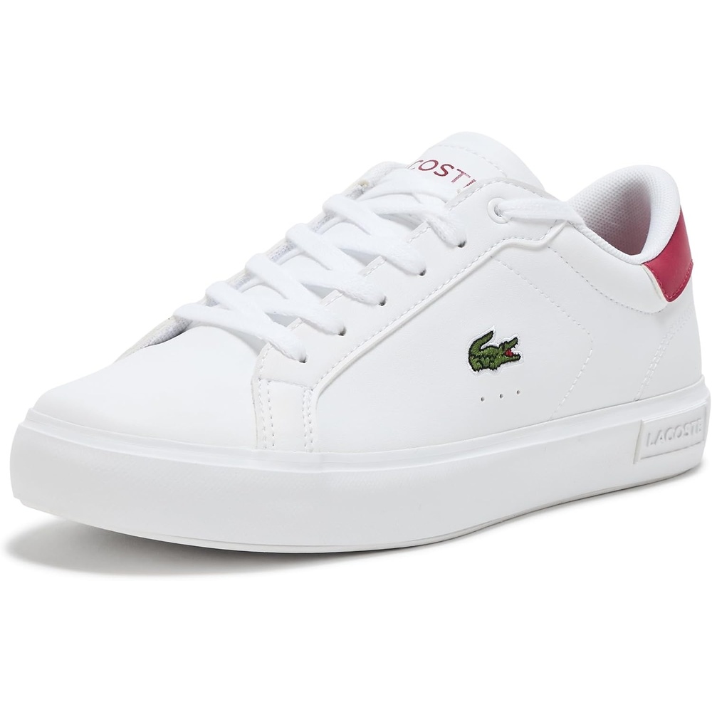 image:imageLacoste Juniors Powercourt SneakersWhite Dark Pink