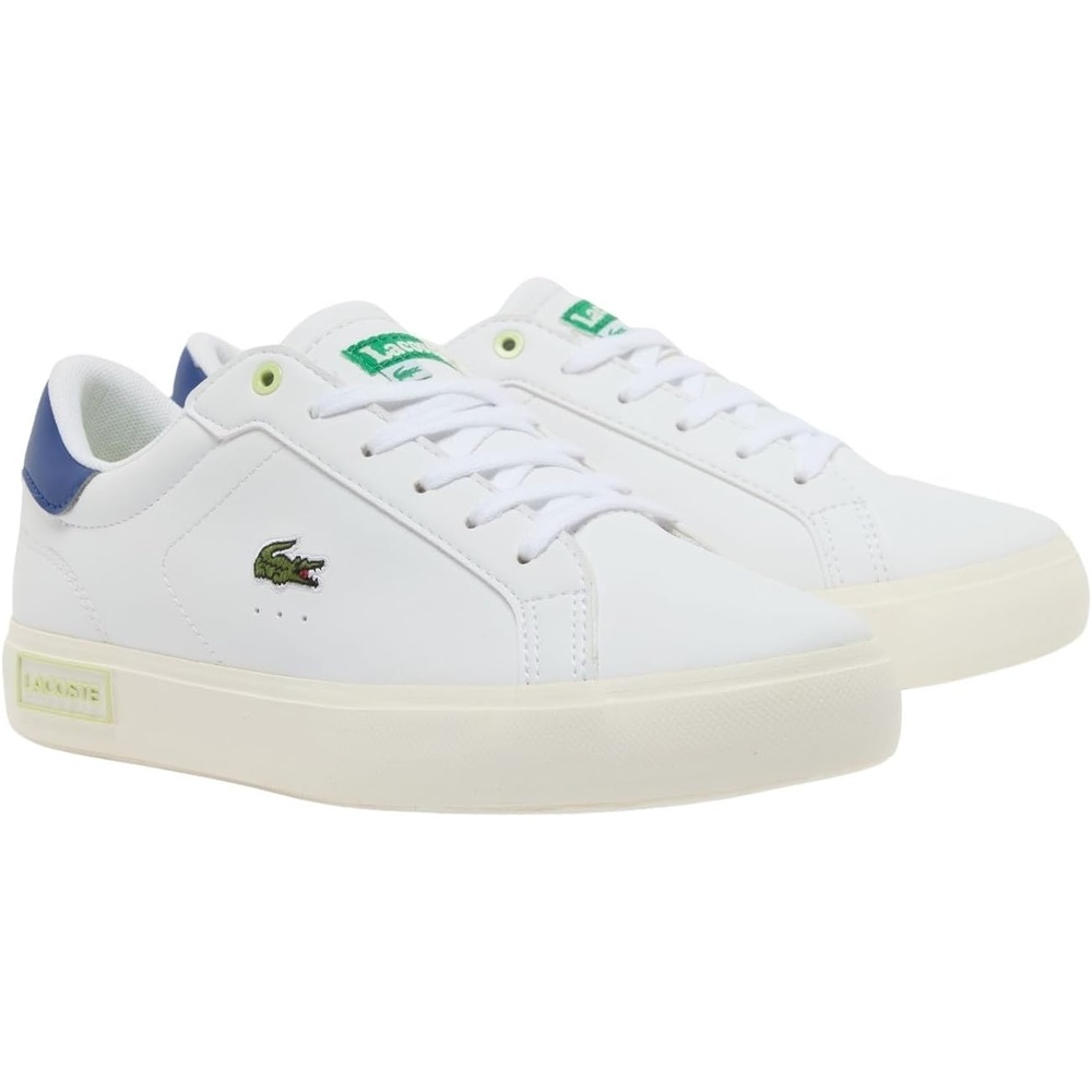 image:imageLacoste Juniors Powercourt SneakersWhiteBlue