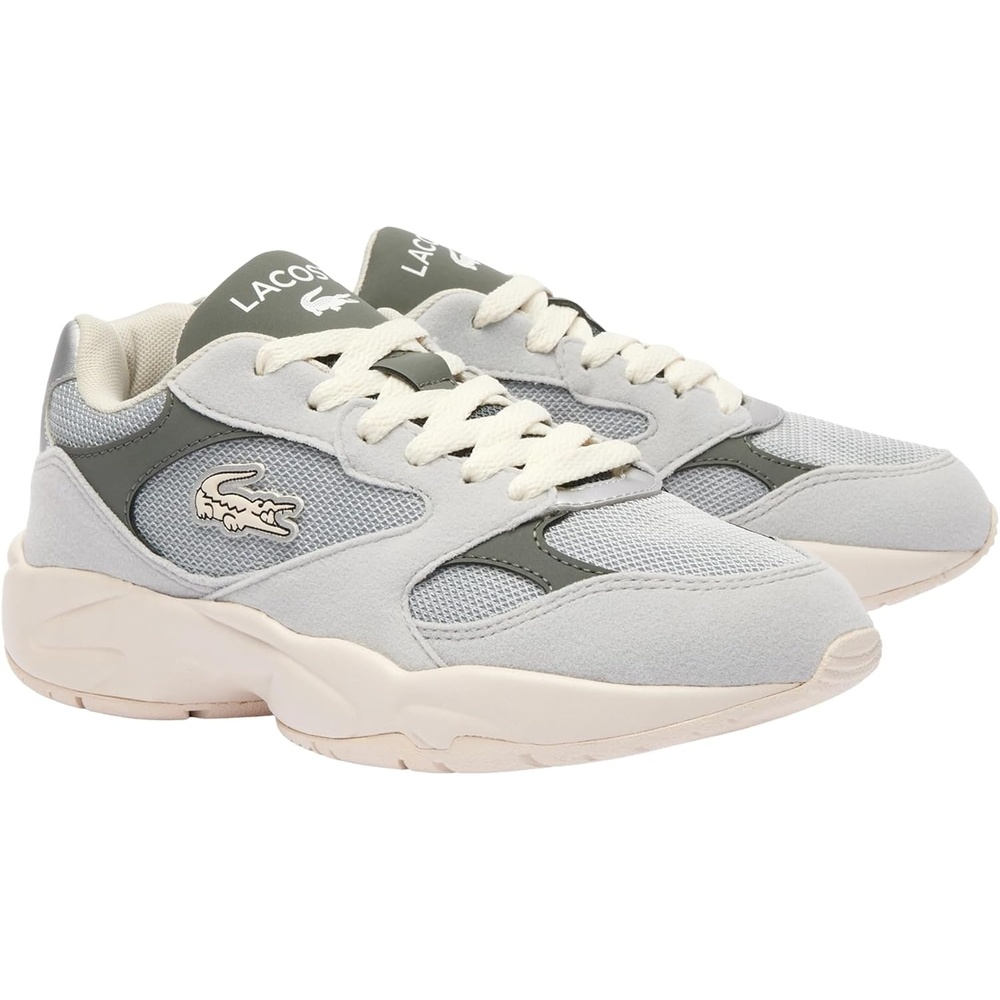 image:imageLacoste Juniors Storm 96 Vintage SneakersLight GreyDark Grey
