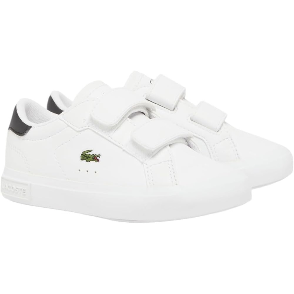 image:imageLacoste Kids Powercourt Sneakers ToddlerLittle KidWhiteBlack