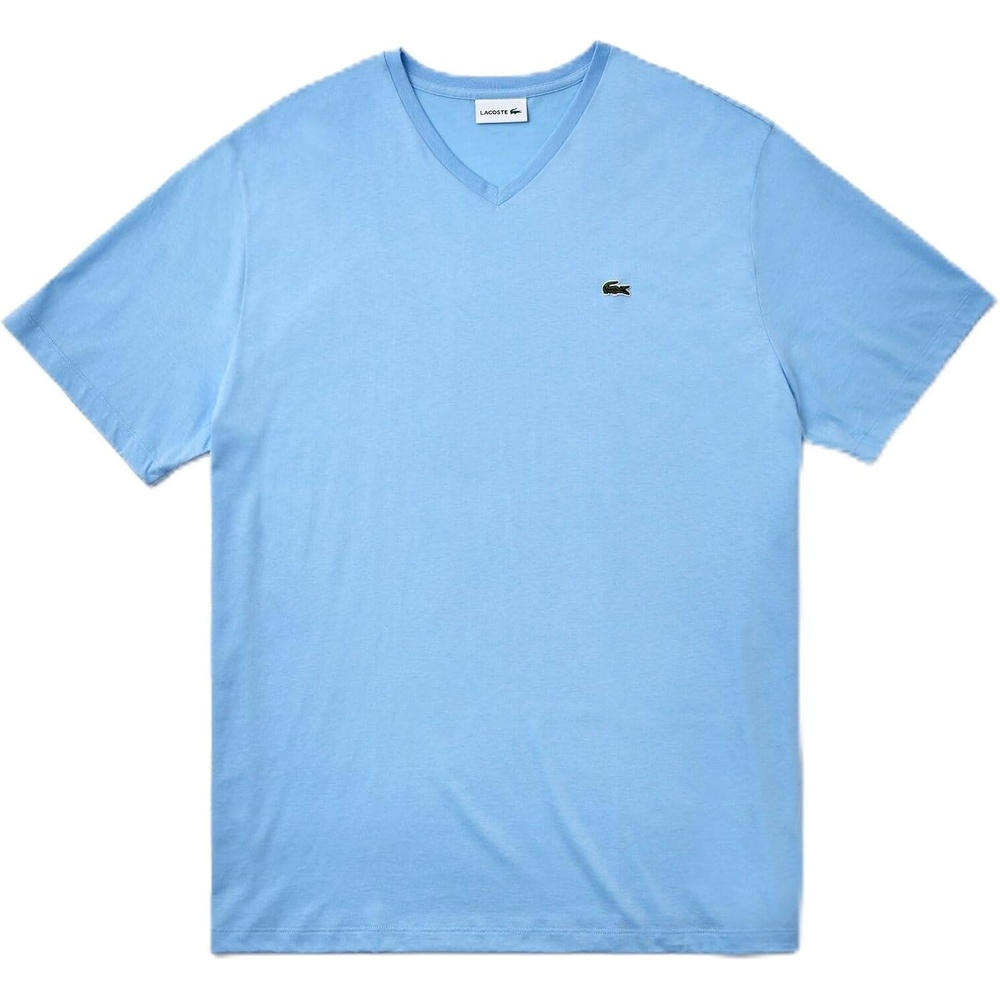 image:imageLacoste Mens Big amp Tall Regular Fit Ribbed VNeck TShirtOverview