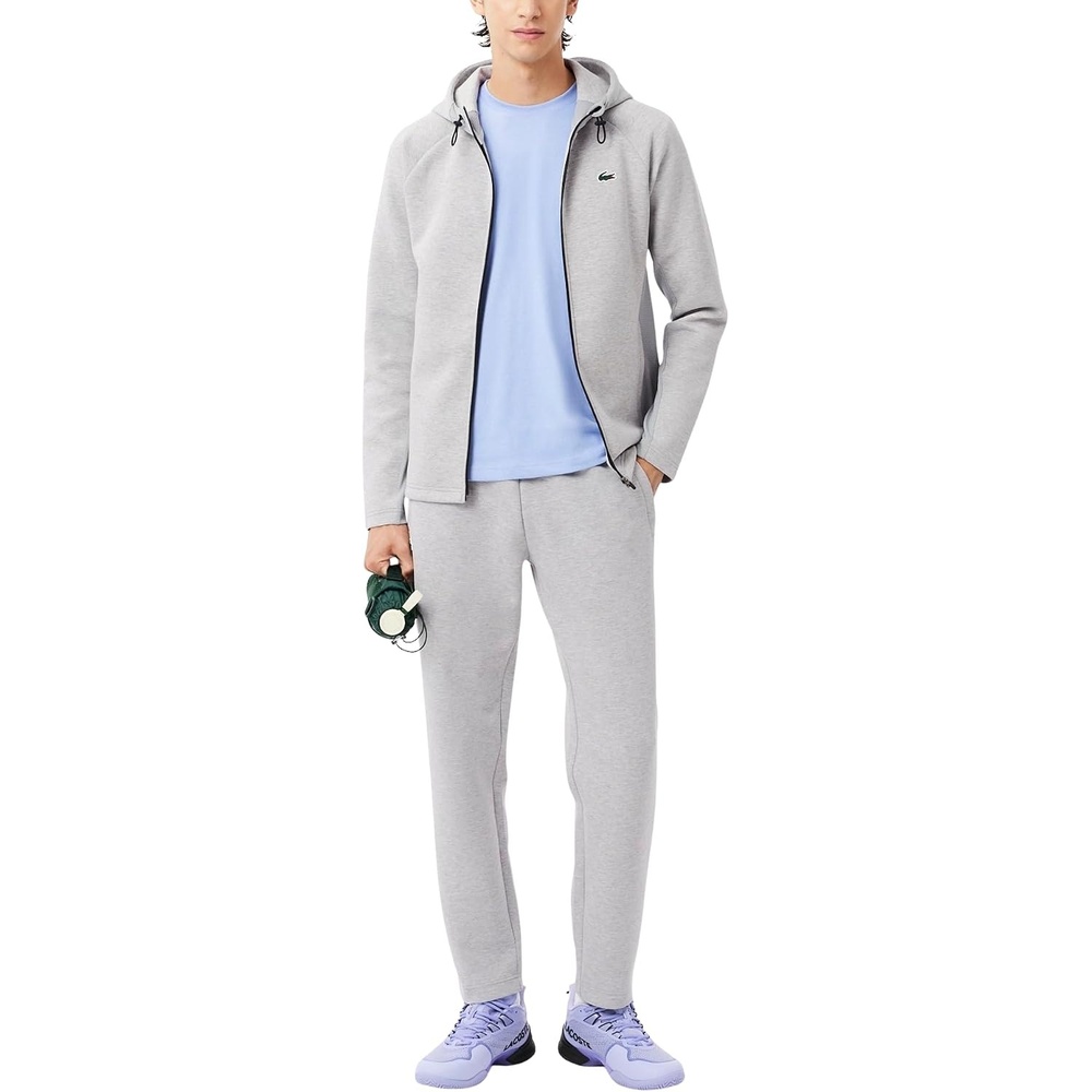 image:imageLacoste Mens Breathable SweatpantsSilver ChineElephant Grey