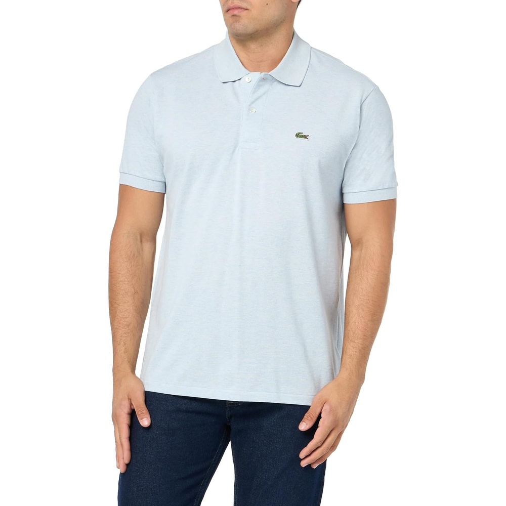 image:imageLacoste Mens Classic Fit L1212 Marl Polo ShirtHeather Cove