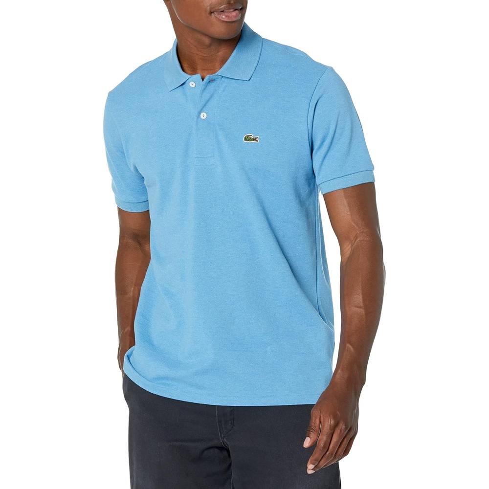 image:imageLacoste Mens Classic Fit L1212 Marl Polo ShirtHeather Thermal