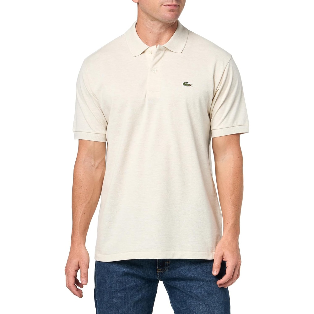 image:imageLacoste Mens Classic Fit L1212 Marl Polo ShirtMoon Chine