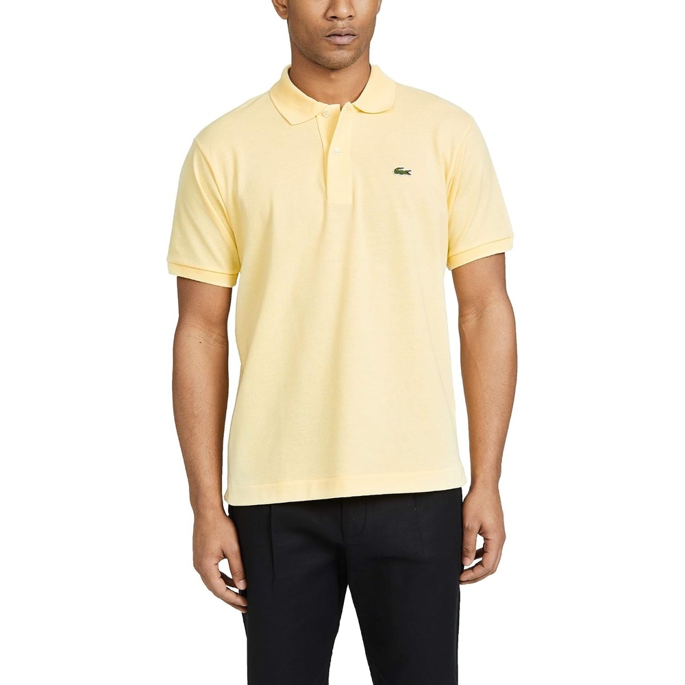 image:imageLacoste Mens Classic Fit L1212 Marl Polo ShirtNapolitan Yellow
