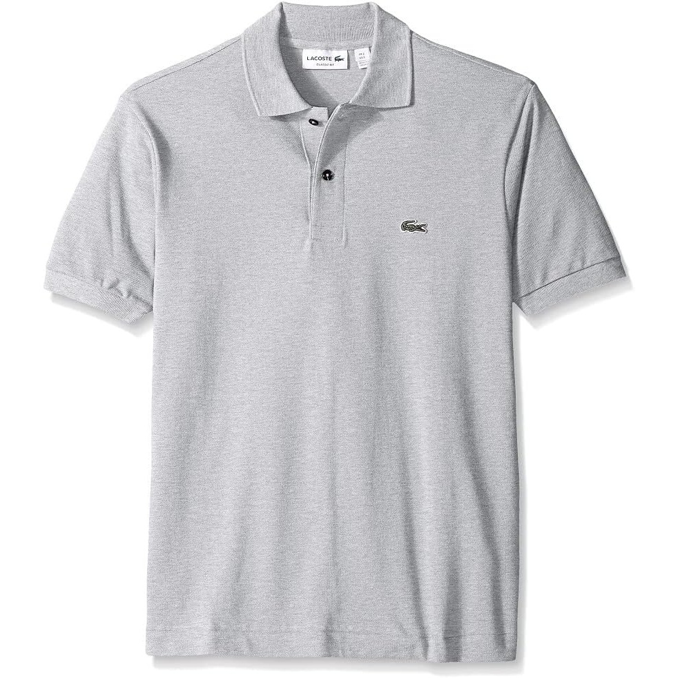 image:imageLacoste Mens Classic Fit L1212 Marl Polo ShirtSilver Grey Chine