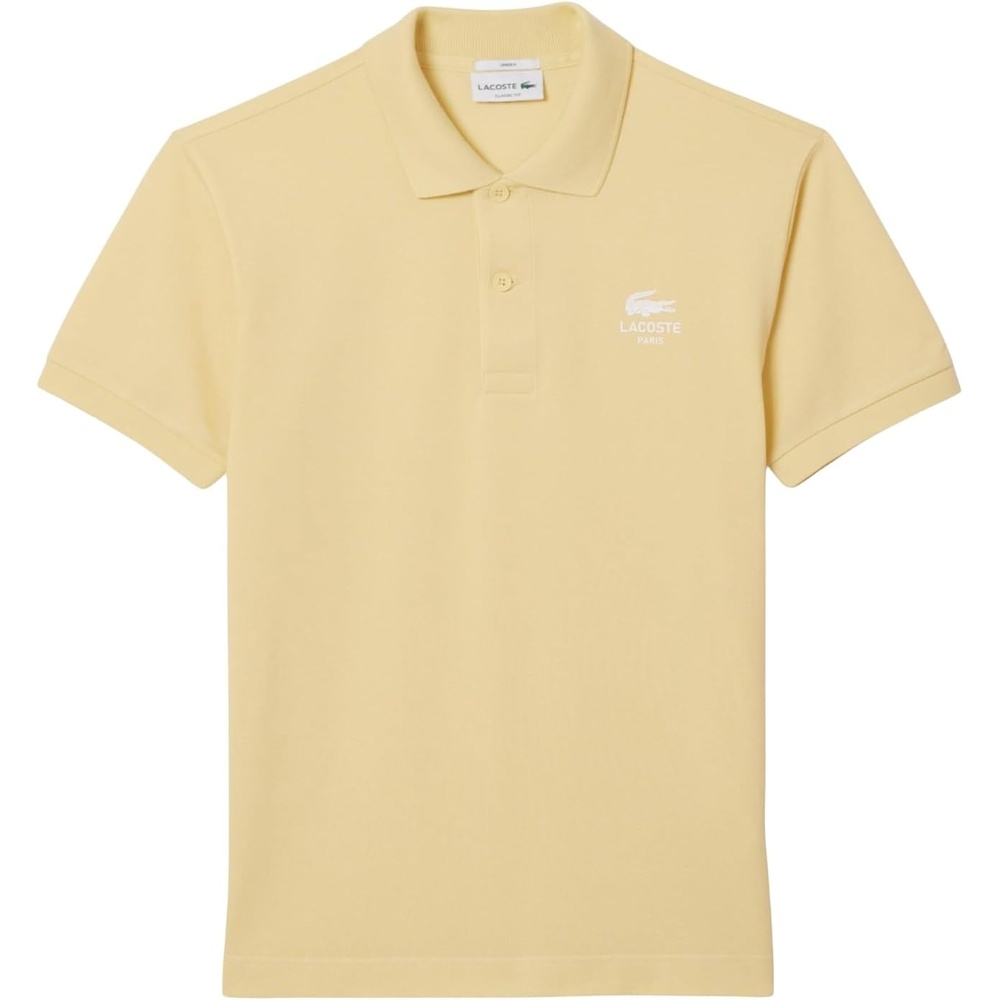 image:imageLacoste Mens Classic Fit Signature Print L1212 Polo ShirtSesame