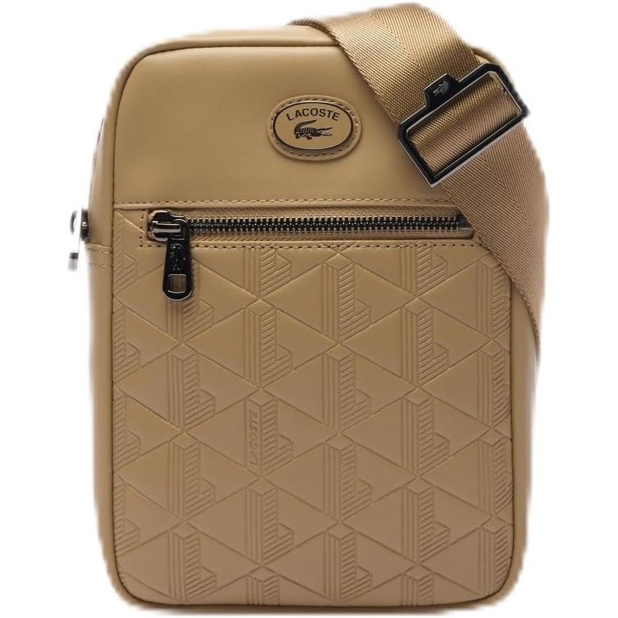 image:imageLacoste Mens Monogram SatchelBeige