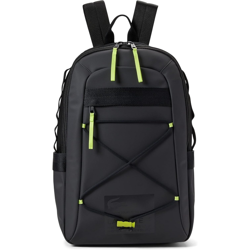 image:imageLacoste Mens Neocroc Backpack Tape BrownOpium Black LargeBlackLime
