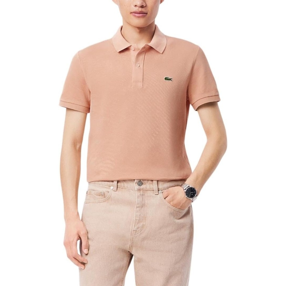 image:imageLacoste Mens Petit Piqu Slim Fit Polo ShirtBrown