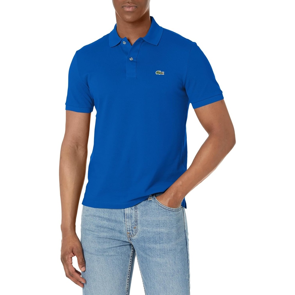 image:imageLacoste Mens Petit Piqu Slim Fit Polo ShirtCobalt