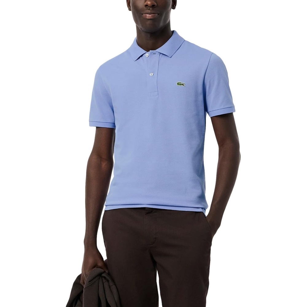 image:imageLacoste Mens Petit Piqu Slim Fit Polo ShirtDelphinium