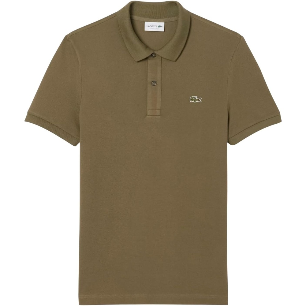 image:imageLacoste Mens Petit Piqu Slim Fit Polo ShirtOlive