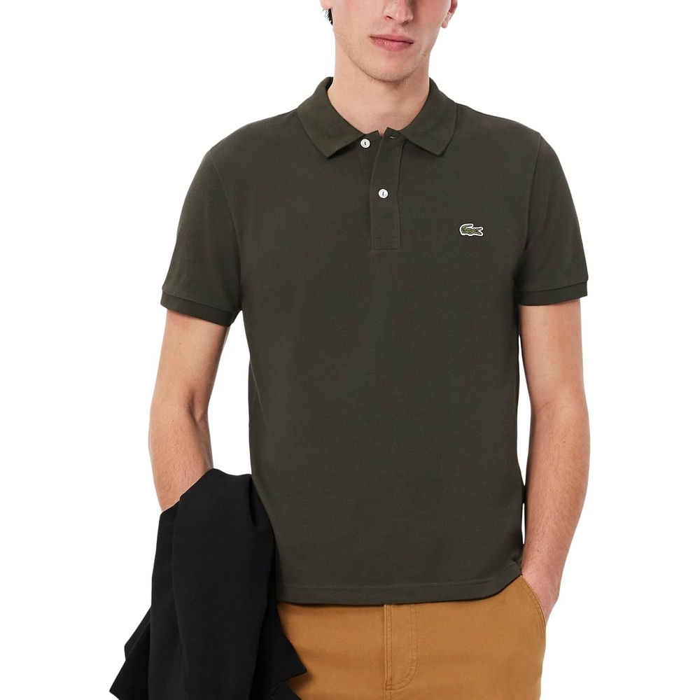 image:imageLacoste Mens Petit Piqu Slim Fit Polo ShirtSapwood