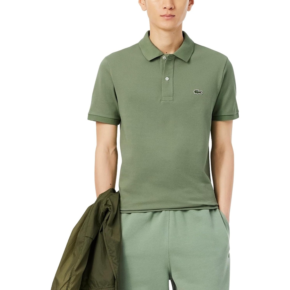 image:imageLacoste Mens Petit Piqu Slim Fit Polo ShirtThyme