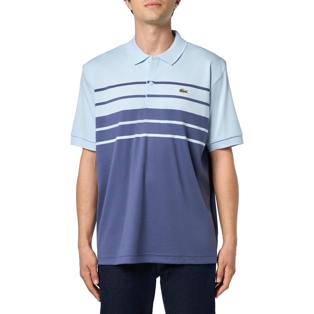 image:imageLacoste Mens Regular Fit Cotton Pima Interlock Polo ShirtRill Primerose