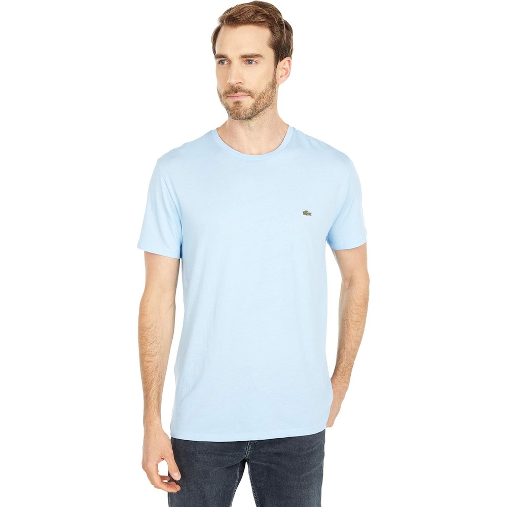 image:imageLacoste Mens Short Sleeve Pima Jersey Crew Neck TeeBlue