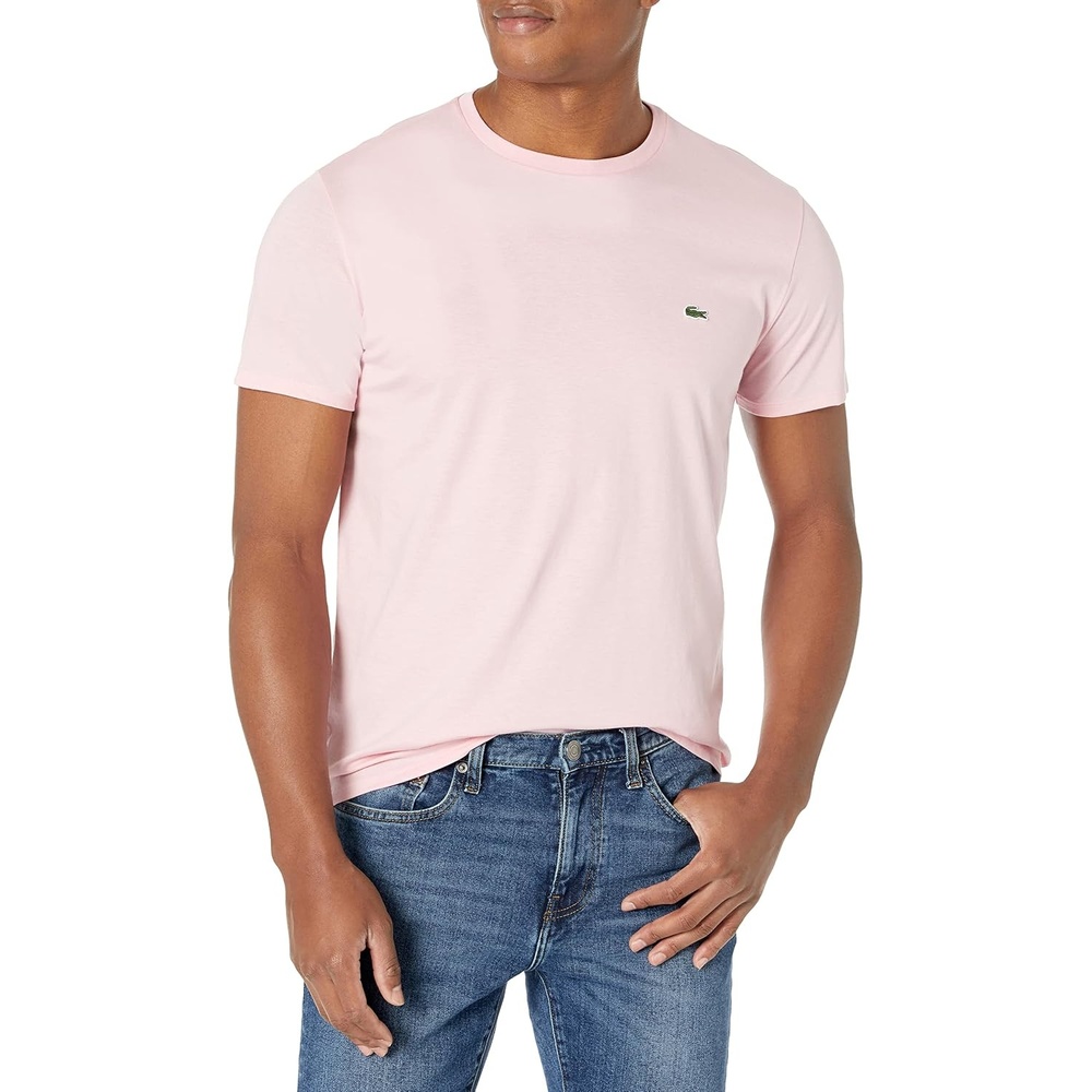 image:imageLacoste Mens Short Sleeve Pima Jersey Crew Neck TeeLotus 1