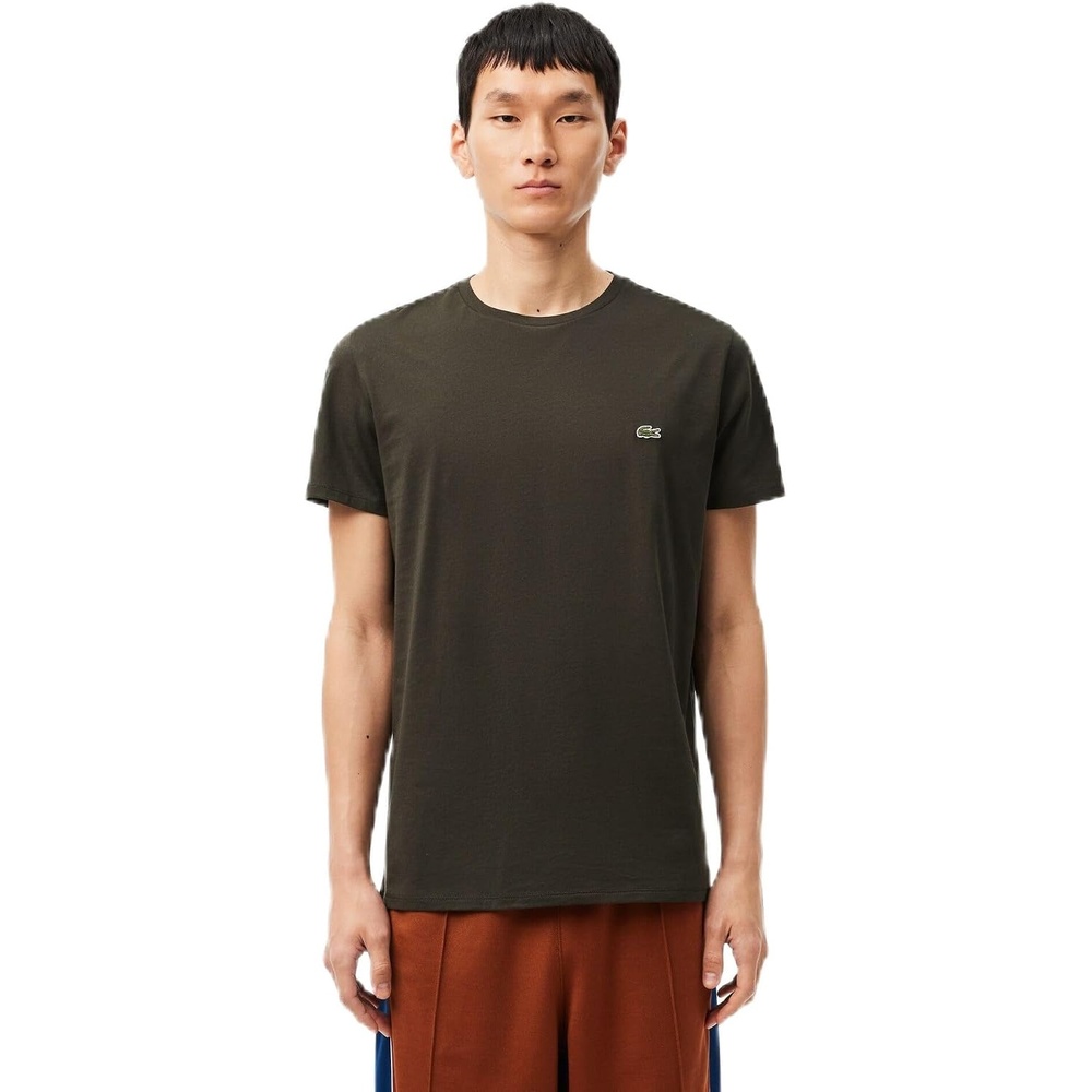 image:imageLacoste Mens Short Sleeve Pima Jersey Crew Neck TeeSapwood