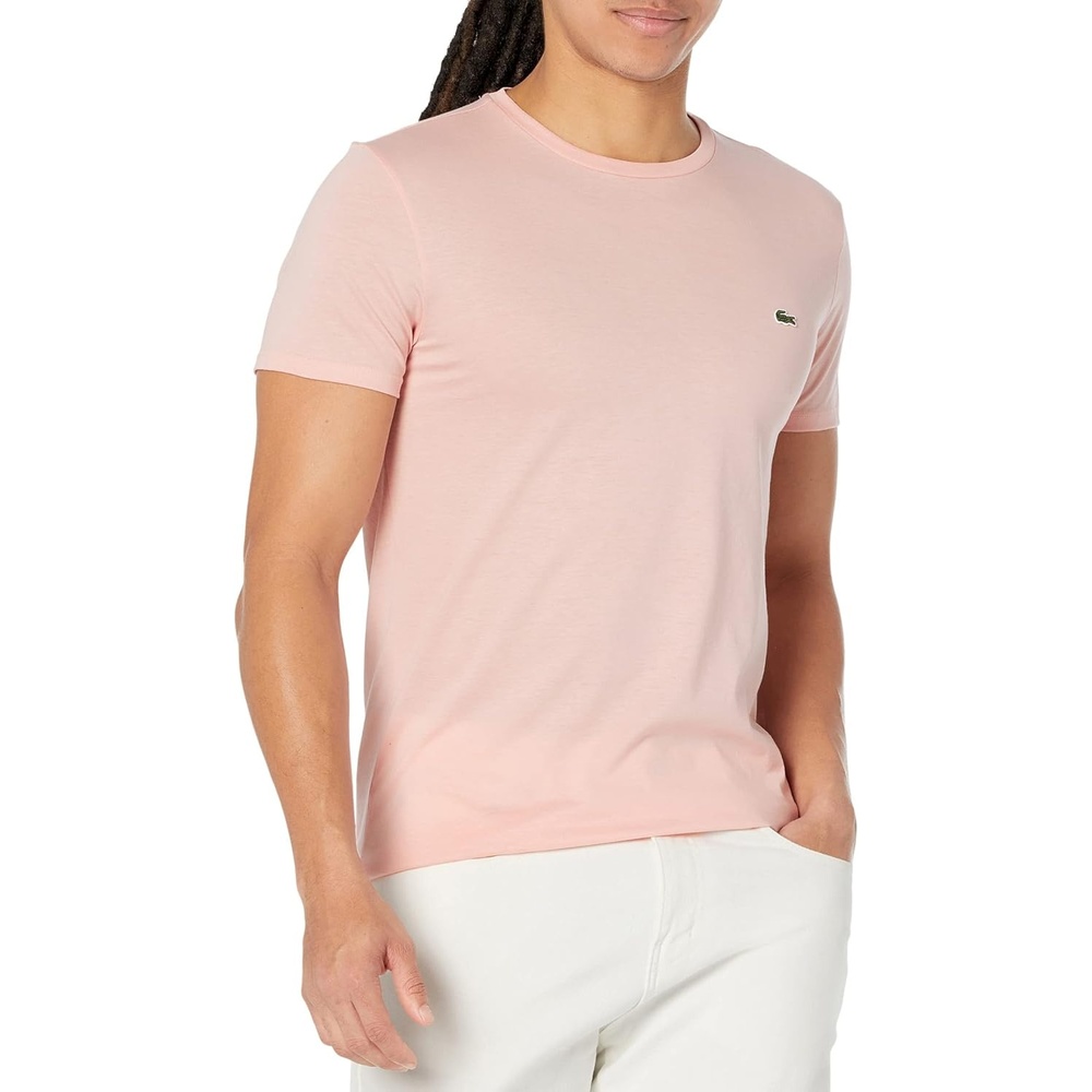 image:imageLacoste Mens Short Sleeve Pima Jersey Crew Neck TeeWaterlily