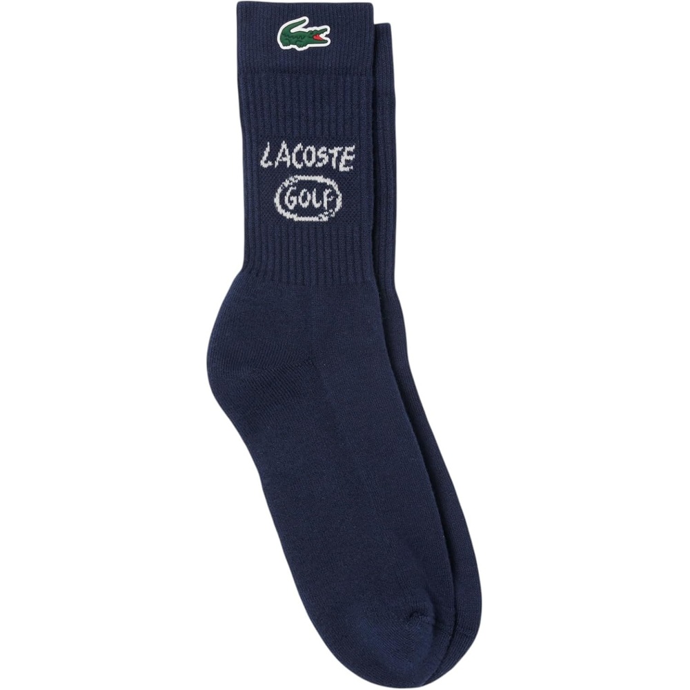 image:imageLacoste Mens Sport Boucl Cotton Golf SocksNavy Blue White