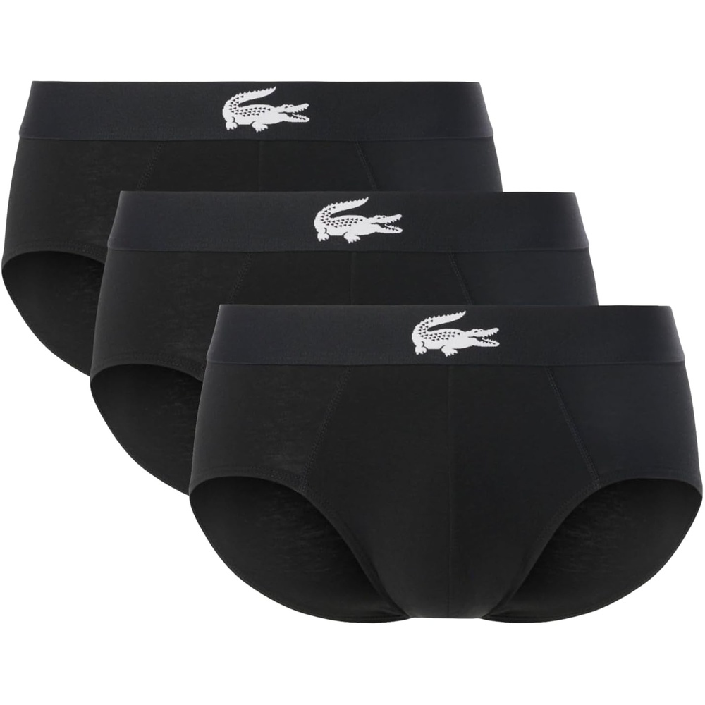image:imageLacoste Mens Stretch Jersey Briefs 3packBlack