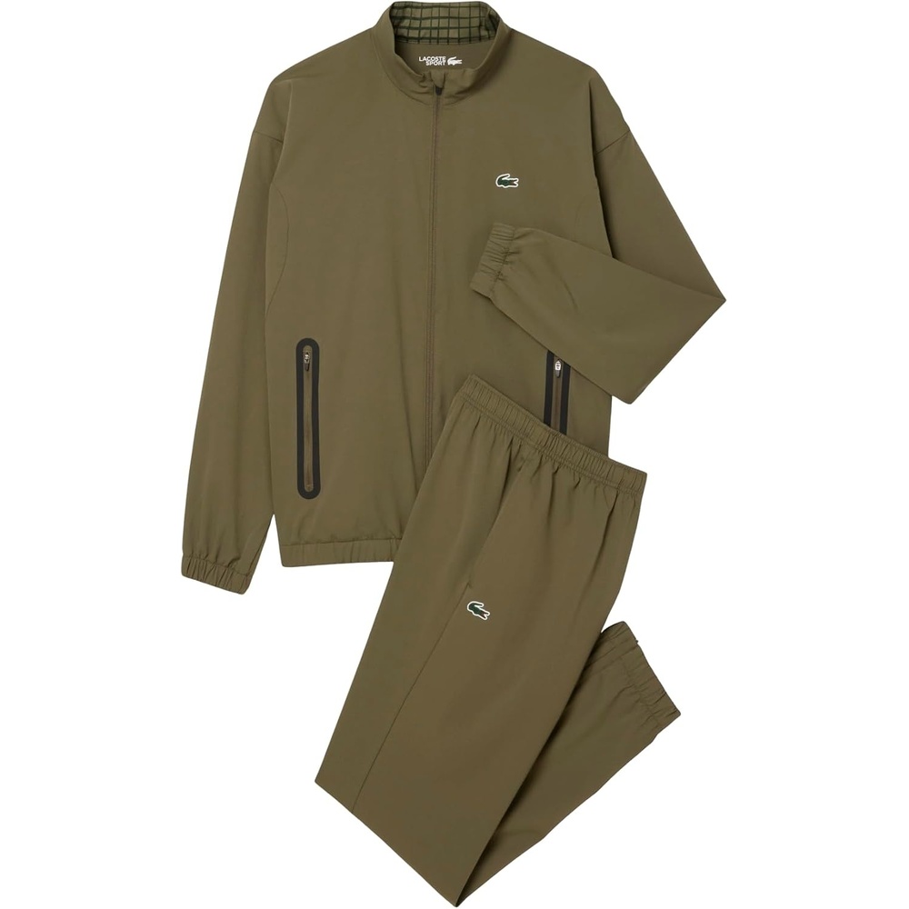 image:imageLacoste Mens Tennis Taffeta TracksuitOlive