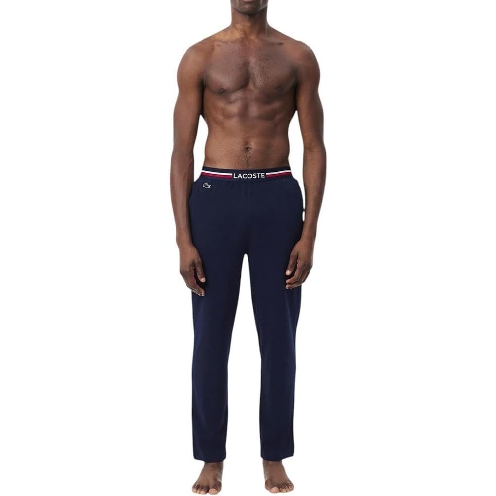 image:imageLacoste Mens Tricolor Waist Pyjama PantsNavy Blue